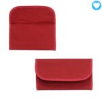 Pochette à rabat en tissu rouge
