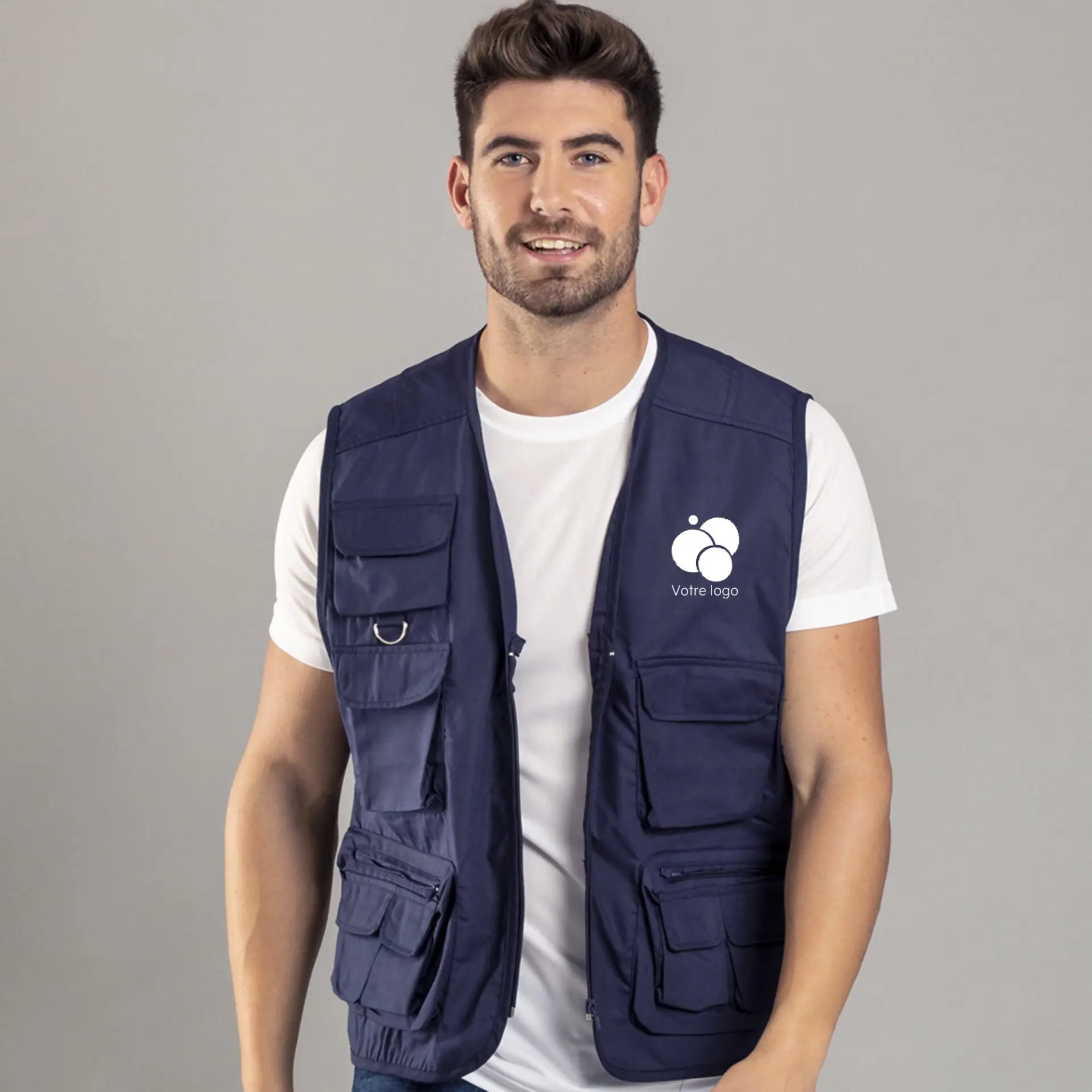 Gilet Publicitaire Sans Manche Pour Guide De Voyage à Personnaliser