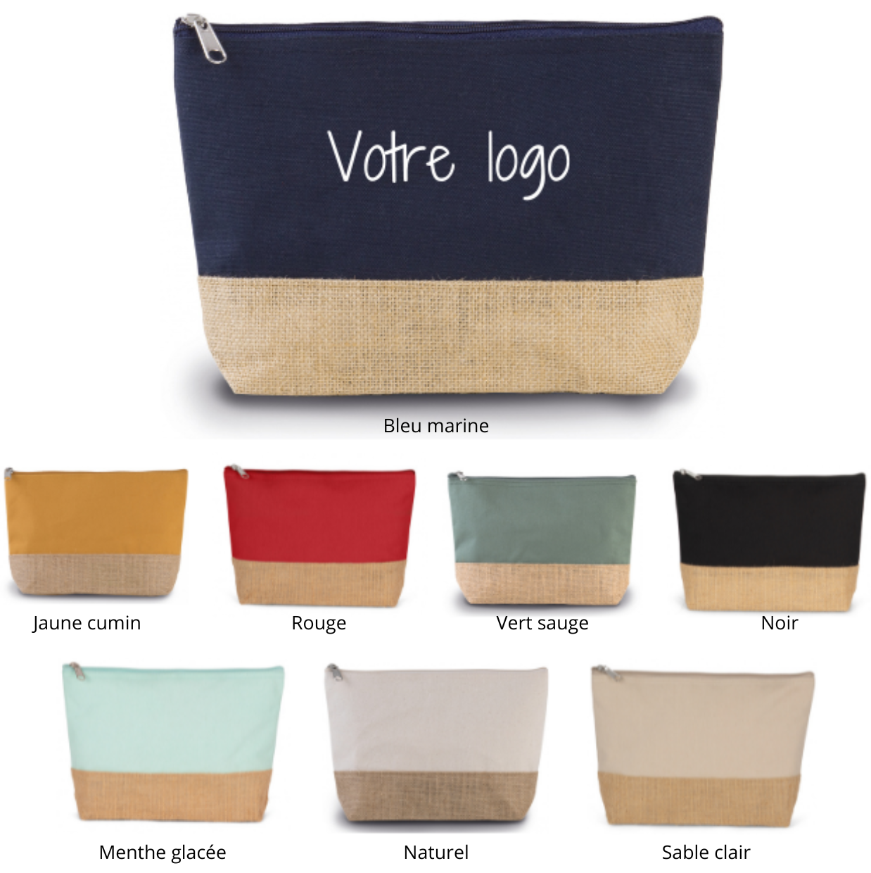 Cotton and jute travel pouch TT0276