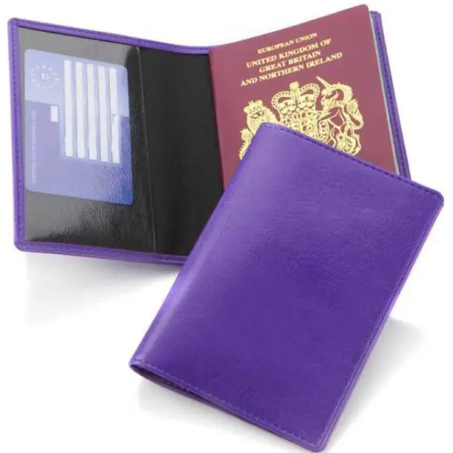 Protège-Passeport Pylones Jardin Fleuri – Tissu Enduit Élégant 9,5 × 13,5 Cm, Style Voyage Floral