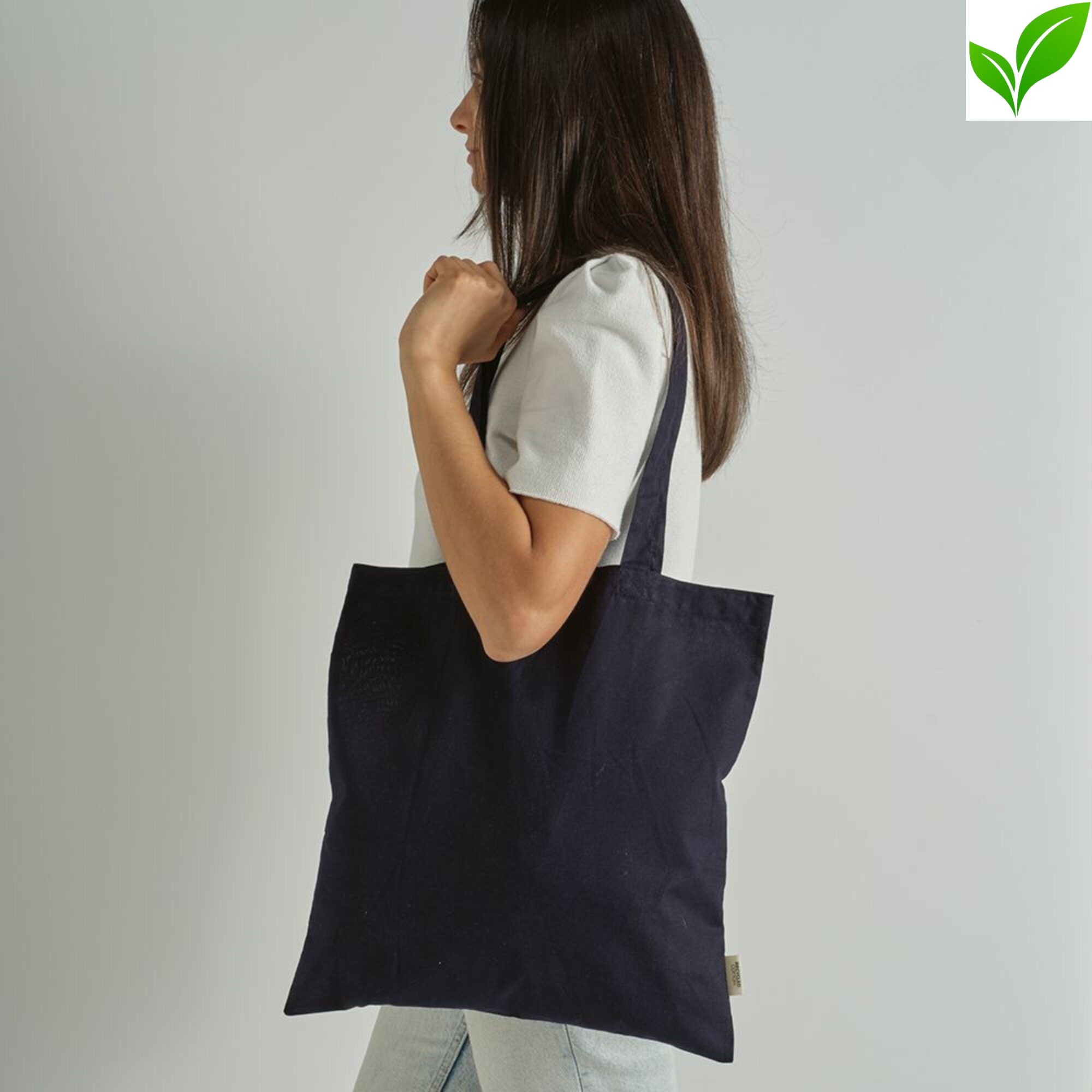 Tote bag en coton recyclé 140 g/m² et RPET AI001ASB