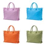Sac de plage aec frange en cotton
